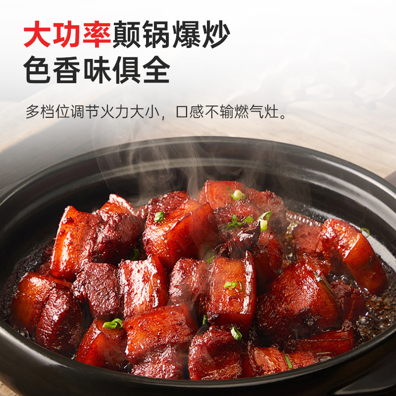 意黛斯(YIDAISI)商用双头电磁大锅灶食堂电磁灶大功率灶台单位学校厨房凹面双头大炒炉炒灶YDSC-20DC2高清大图
