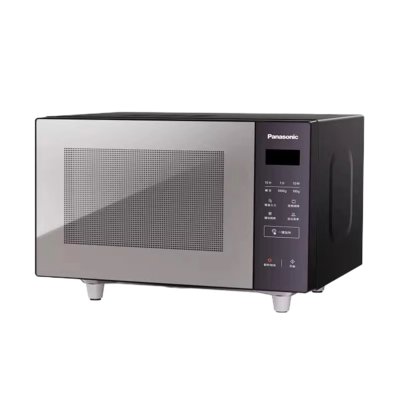 松下(Panasonic)一键智能加热大容量6档火力千瓦变频平板式微烤一体机22升NN-GF235Q高清大图