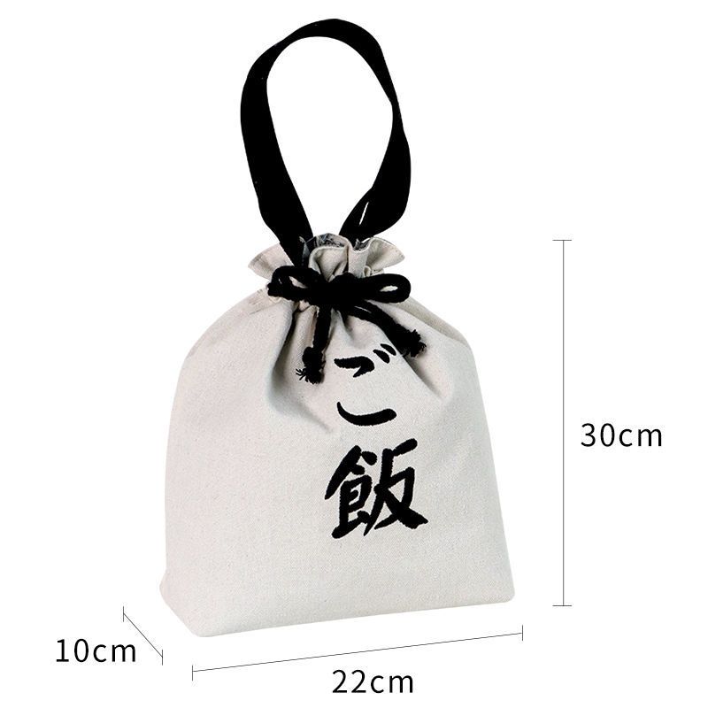 饭饭 韩版ins风饭盒袋便当包女手提包拎防水袋子带饭午餐包加厚保温袋