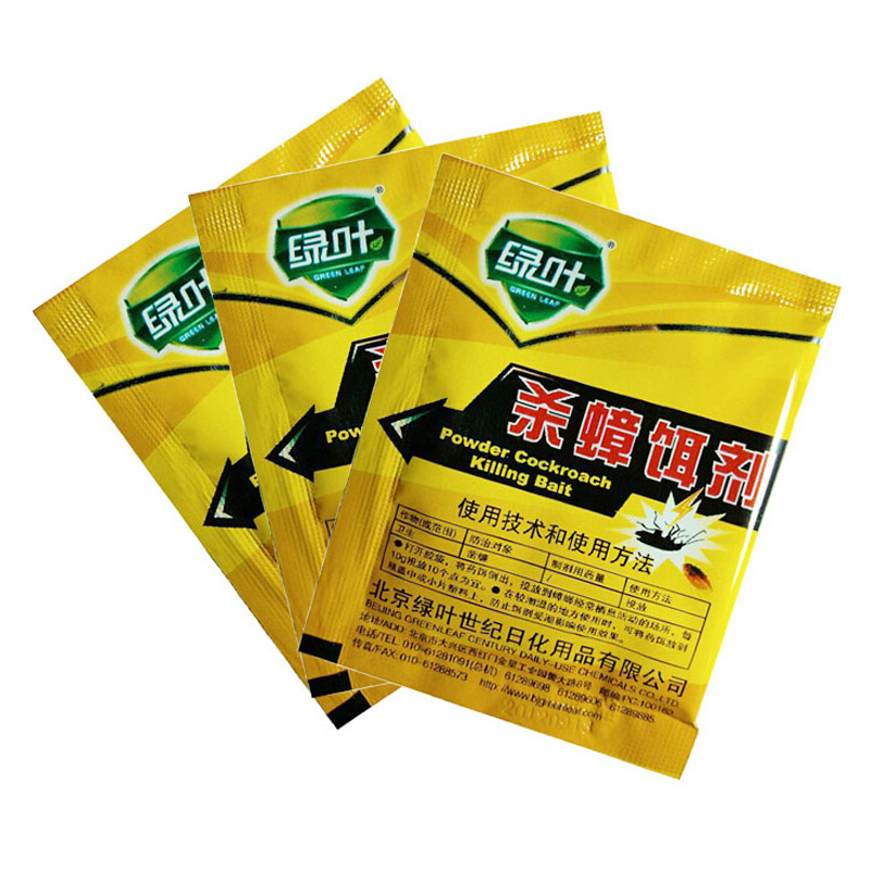 绿叶(Green Leaf) 绿叶灭蟑饵剂 蟑螂药绿叶杀蟑饵剂灭蟑清杀灭除蟑螂药粉 绿叶灭蟑饵剂5克50包