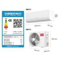 TCL空调KFRd-35GW/D-XG21Bp(B1)1.5匹 京鲤 新一级能效 变频冷暖 智能 挂式空调