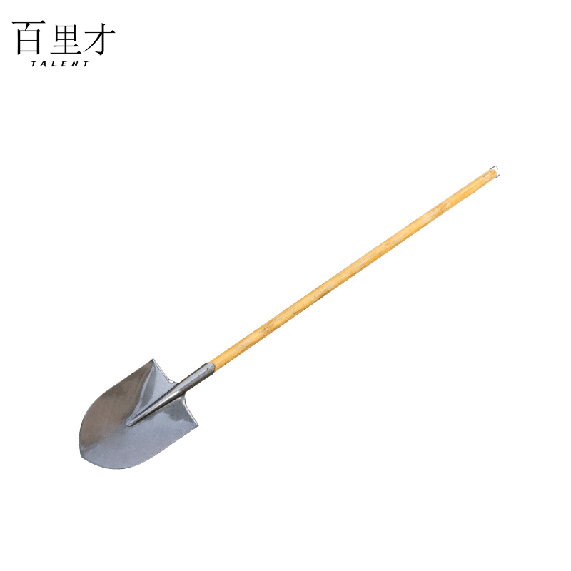 百里才 铁锨 农用铁铲铁楸1.2米木把图片