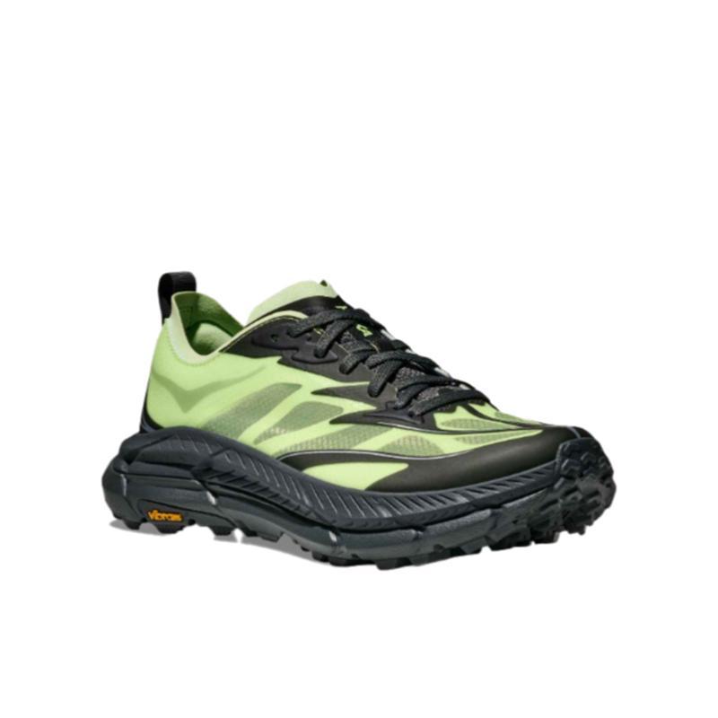 Hoka OneOne越野跑鞋男款轻量透明鞋面Vibram大底速干耐磨运动鞋