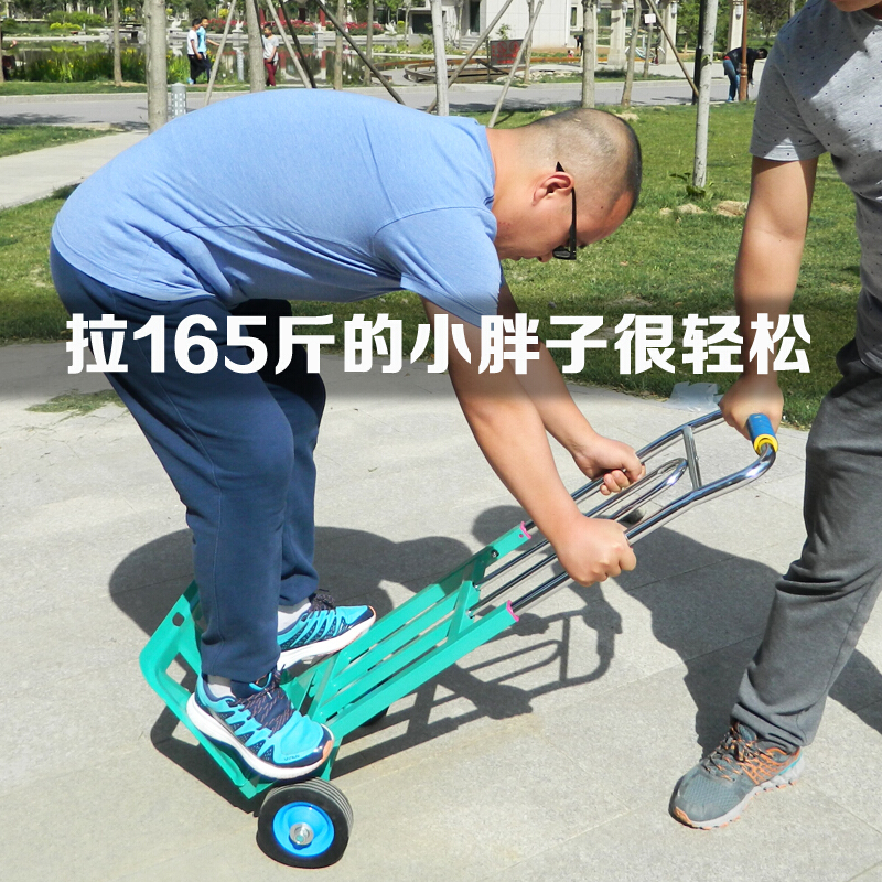 小拉车可折叠便携拖车行李车拉货买菜爬楼手推车载重王购物车