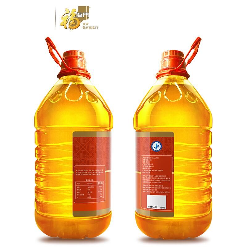 福临门 5L浓香压榨 一级花生油 5L/桶