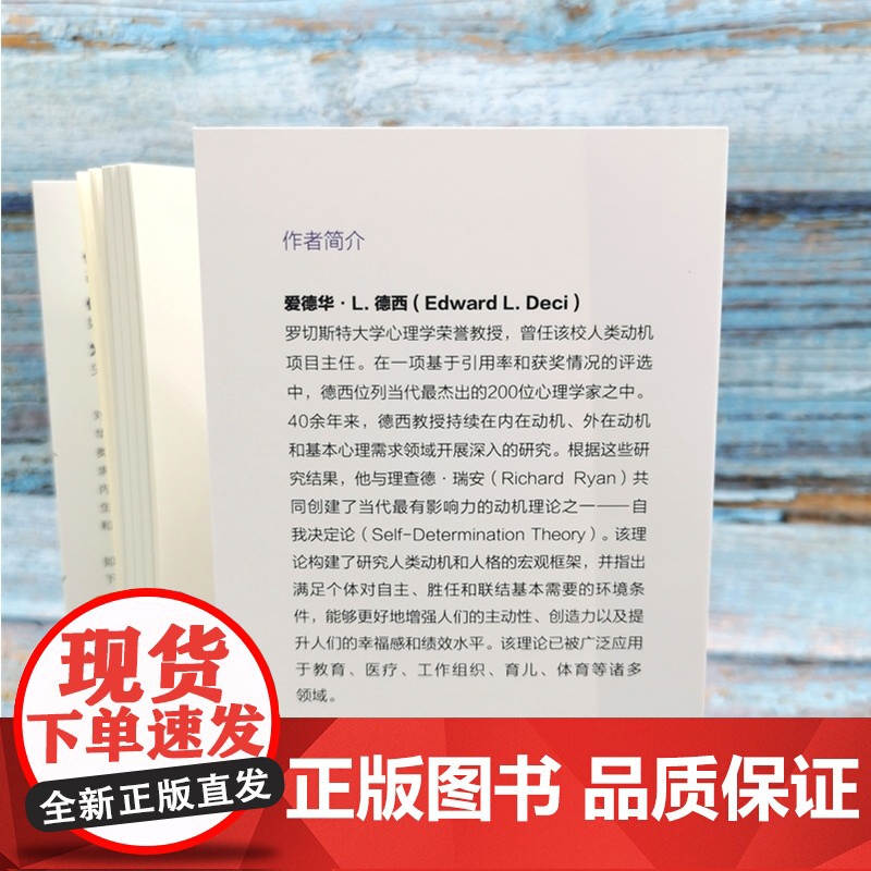 内在动机 爱德华 自主掌控人生的力量 爱德华动机激励励志成功书 自主自我决定理论激励方法方式自我价值实现高清大图