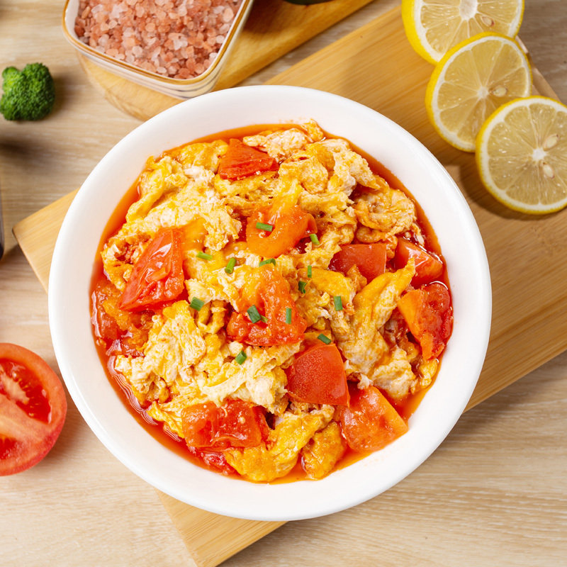番茄炒蛋料理包250g10袋方便速食商用外卖冷冻家盖浇饭快餐