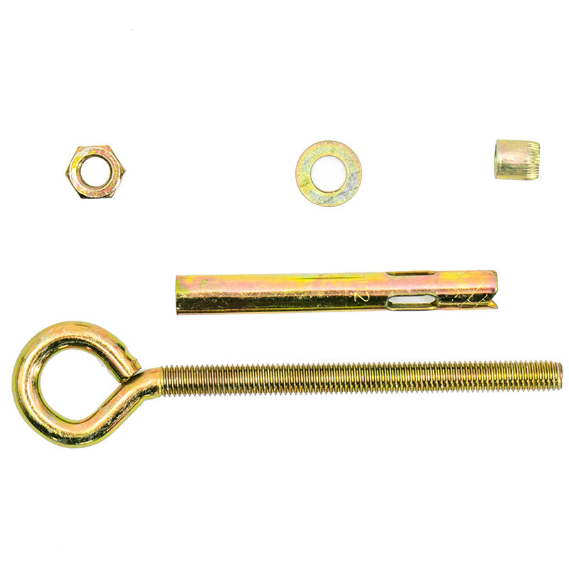 海斯迪克 gnjz-1399 羊眼圈膨胀螺栓 羊眼吊圈膨胀栓8*60mm(10个)