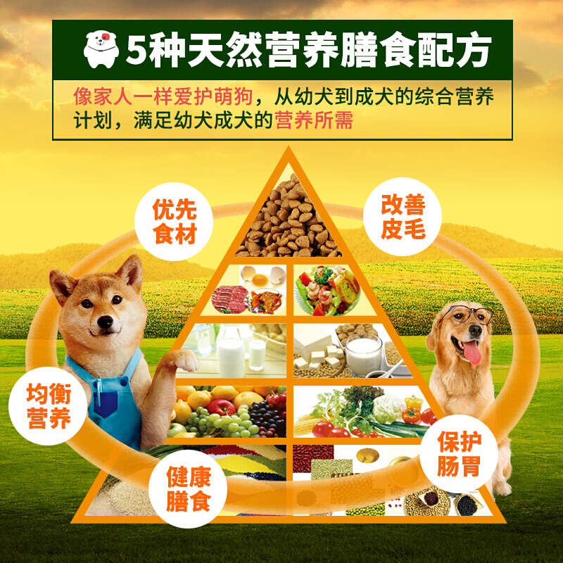 牛肉味5斤小土狗狗粮幼犬通用型中华田园犬专用成狗粮