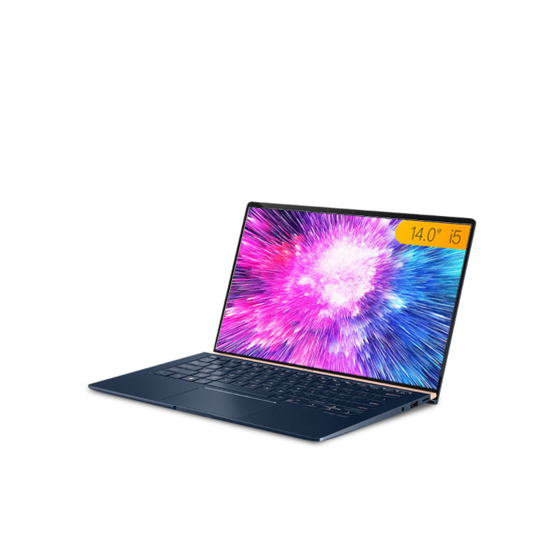 华硕(ASUS) 灵耀2代 Deluxe14 14英寸合金机身轻薄本游戏笔记本电脑(四核i5-8265U 8G 512GBSSD MX150 2G独显 IPS)尊爵蓝/银色