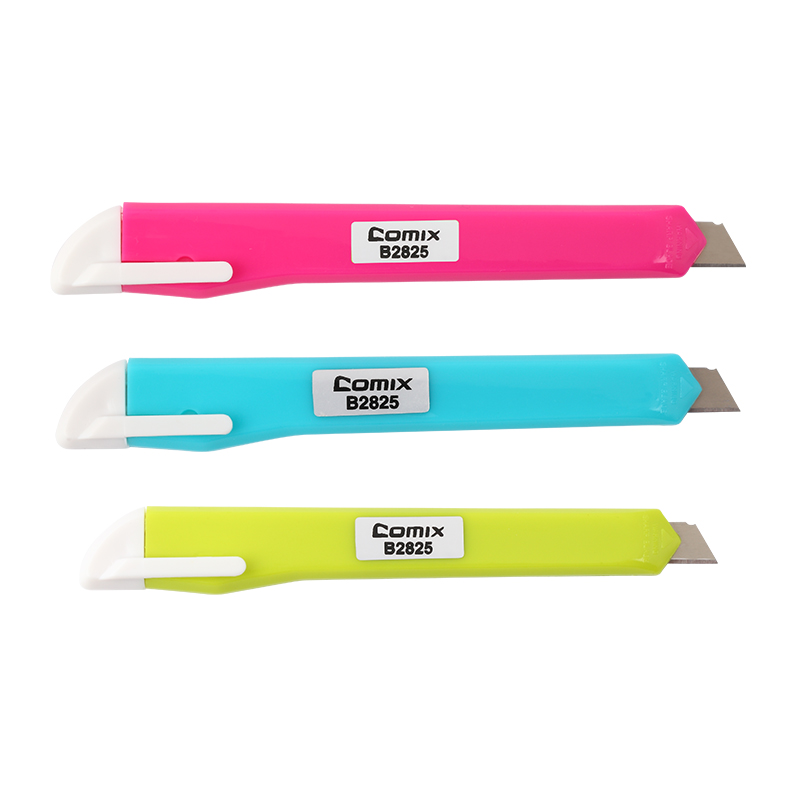 齐心(COMIX) 美工刀 B2825 9mm 多色 10把装高清大图