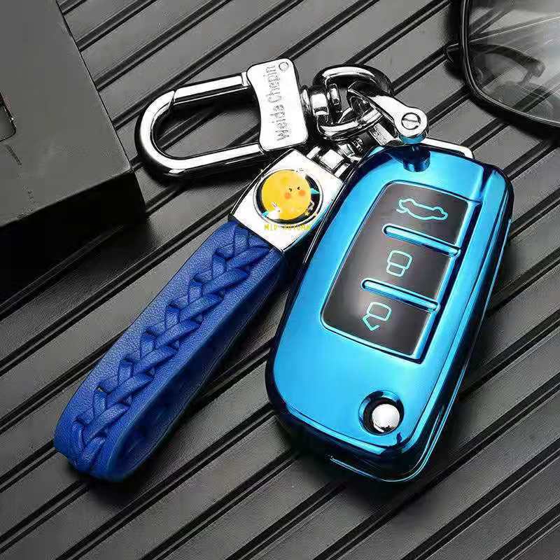 黑胶电镀银单壳吉利远景x3钥匙套金刚钥匙包s1新远景车钥匙扣x1熊猫壳