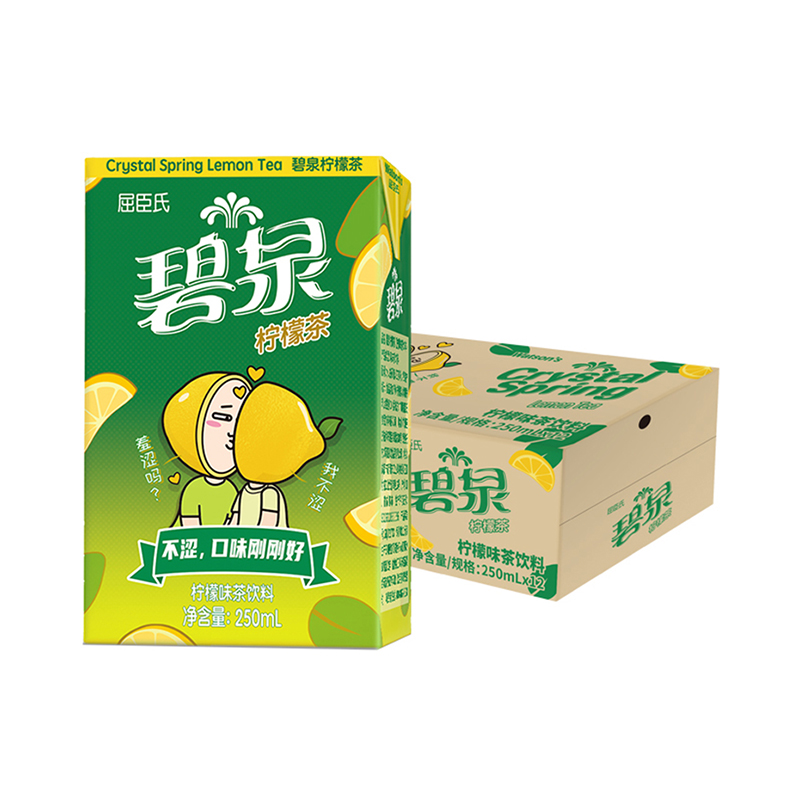 屈臣氏 (Watsons)碧泉柠檬茶(柠檬味茶饮料)250mLX12 整箱装