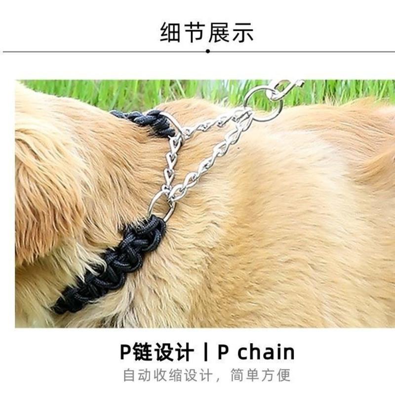 狗绳狗狗用品牵引绳狗链子小型犬中型大型犬金狗狗链子