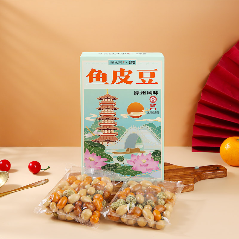 山水糕点 口味 鱼皮豆250g