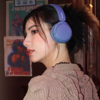 索尼(SONY) WH-CH520 舒适高效头戴式耳机 复古百搭美拉德 蓝色
