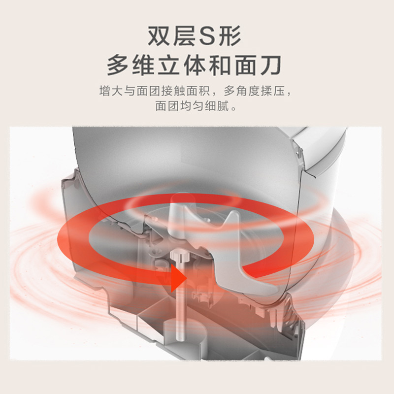 小熊(Bear)和面机 全自动家用商用揉面机厨师机 HMJ-A70C1 7L高清大图