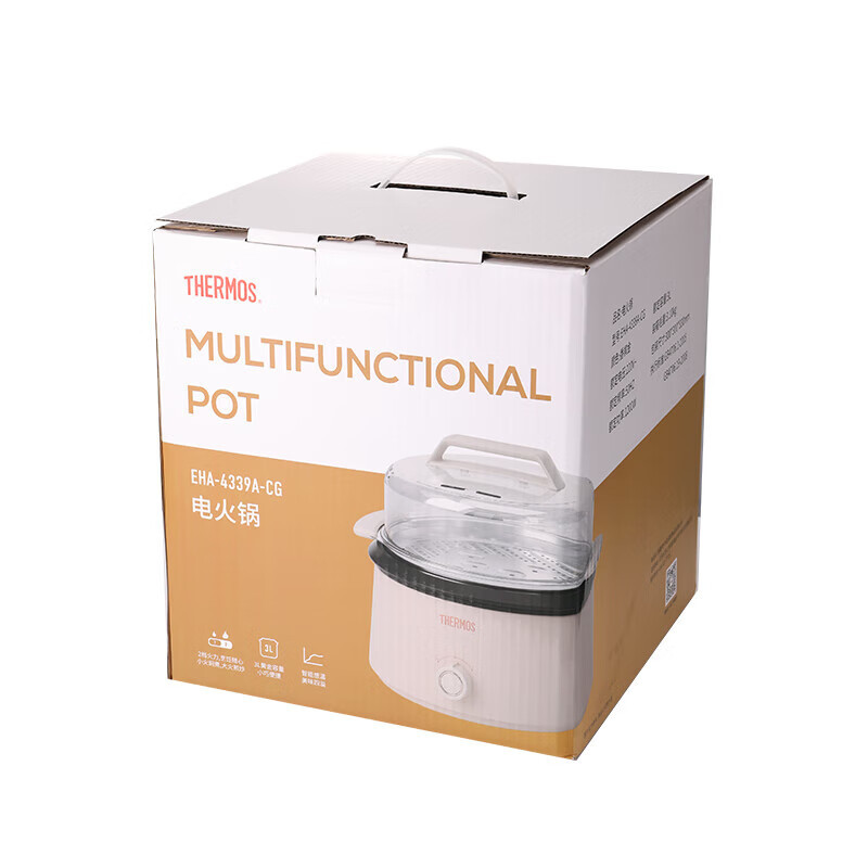 膳魔师(THERMOS)多功能电火锅EHA-4339A-CG高清大图