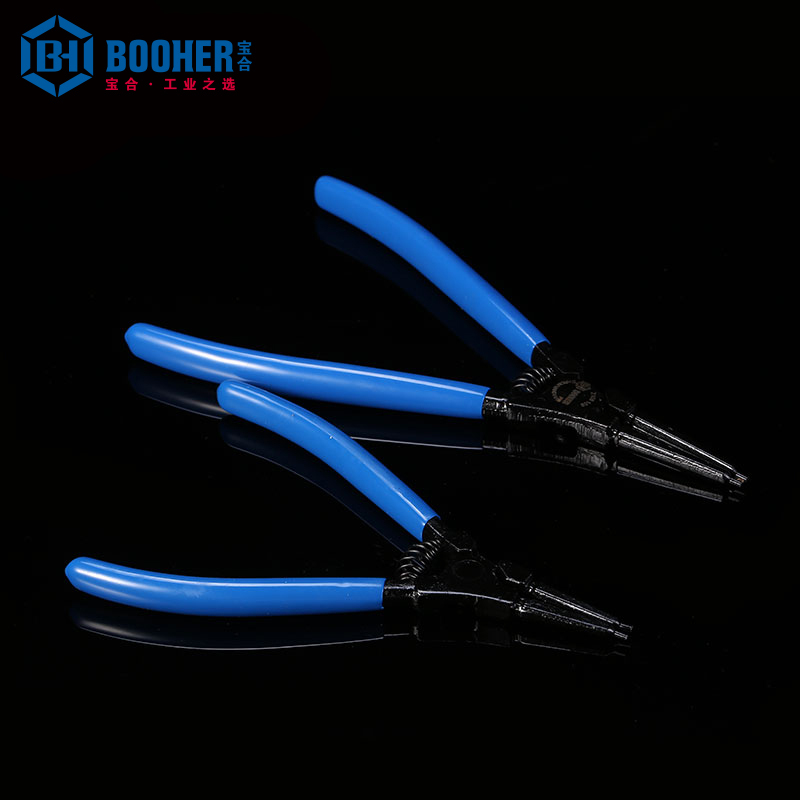 (DT)宝合(BOOHER) 2108109 德式CrV轴用直口卡簧钳9“ 225mm (单位:只)