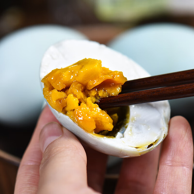 卡宴(KAUN)咸鸭蛋即食大个流油 金丝玉礼高邮咸鸭蛋 65g*12枚 / 盒高清大图