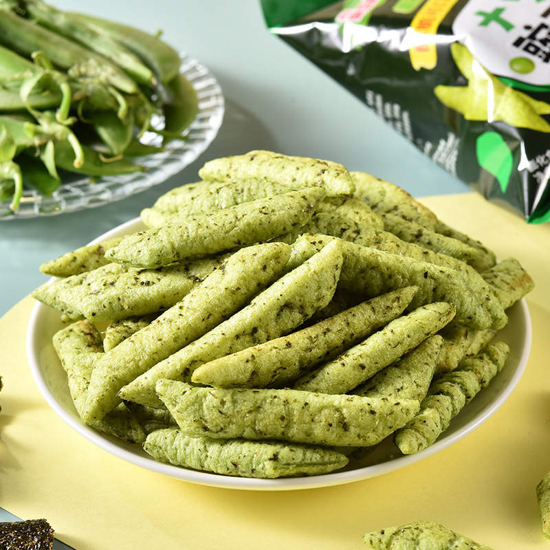 法思觅语 海苔味 2包 荷兰豆装豌豆脆豌豆酥薯片休闲零食大礼包儿童旗舰店