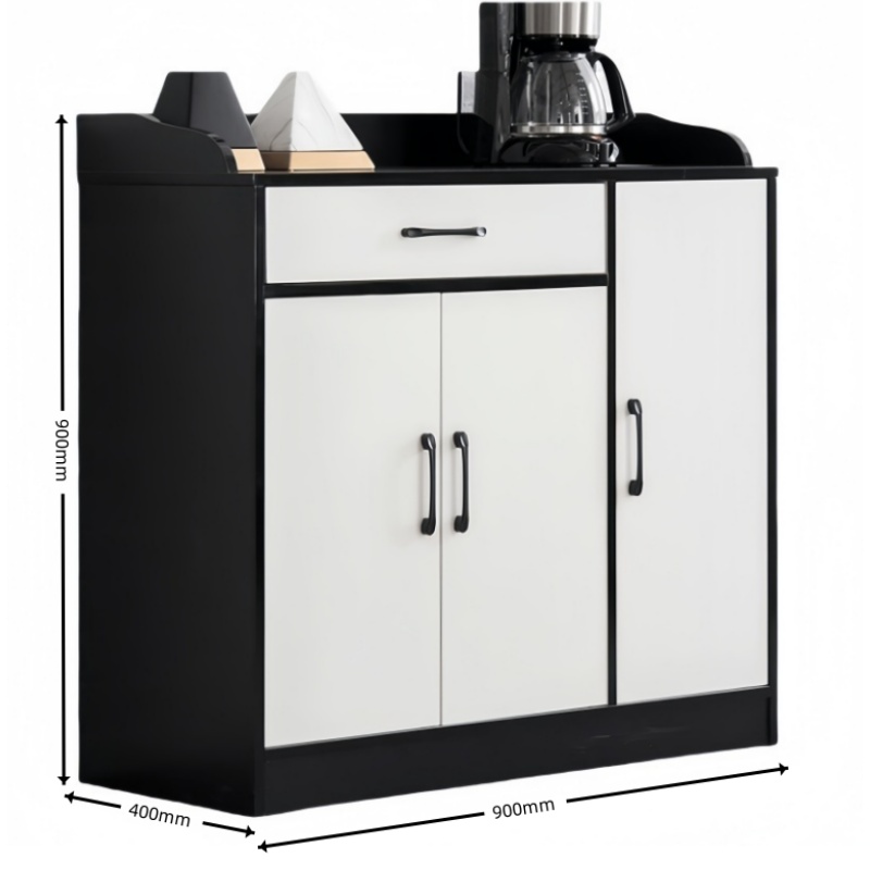 攸形茶水柜三门90*40*90cm台高清大图