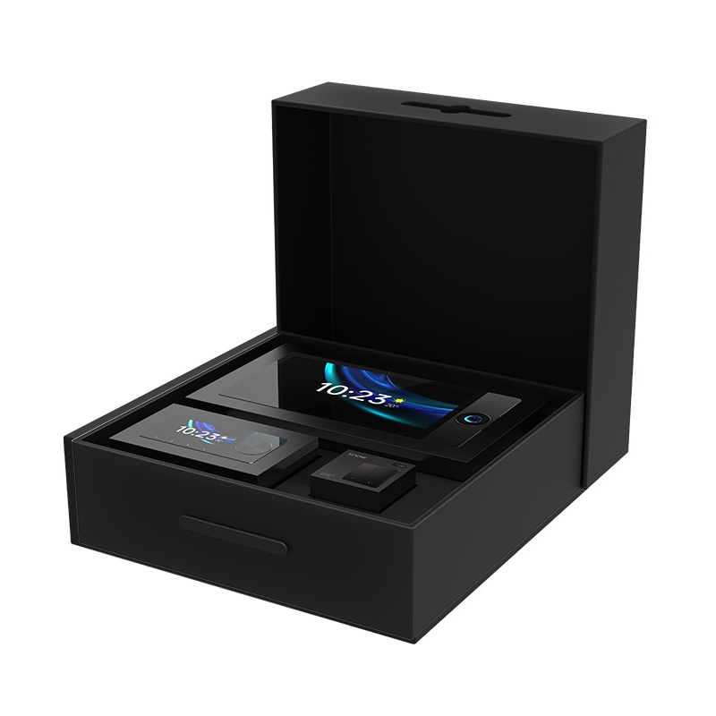know 如影智能AIO BOX 标准版 智能中控 全能网关 智能音箱 全屋智能家居套装 黑色零火三键开关高清大图
