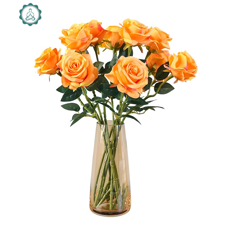 假花仿真花客厅室内装饰摆件饰卧室玫瑰高档花束仿真花