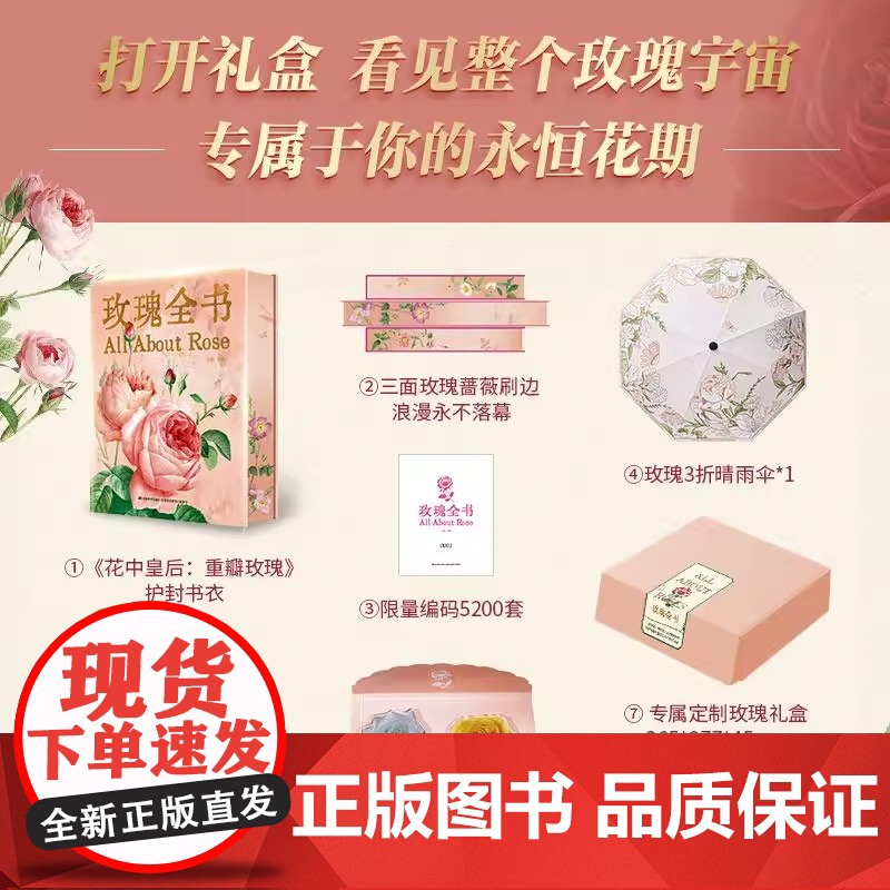 玫瑰全书(限量编码版) 吕影著 收藏鉴赏专业科技 吉林美术出版社高清大图