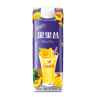 伊利 优酸乳果果昔酸奶饮品芒桃蜜语口味笑脸包210g*12瓶