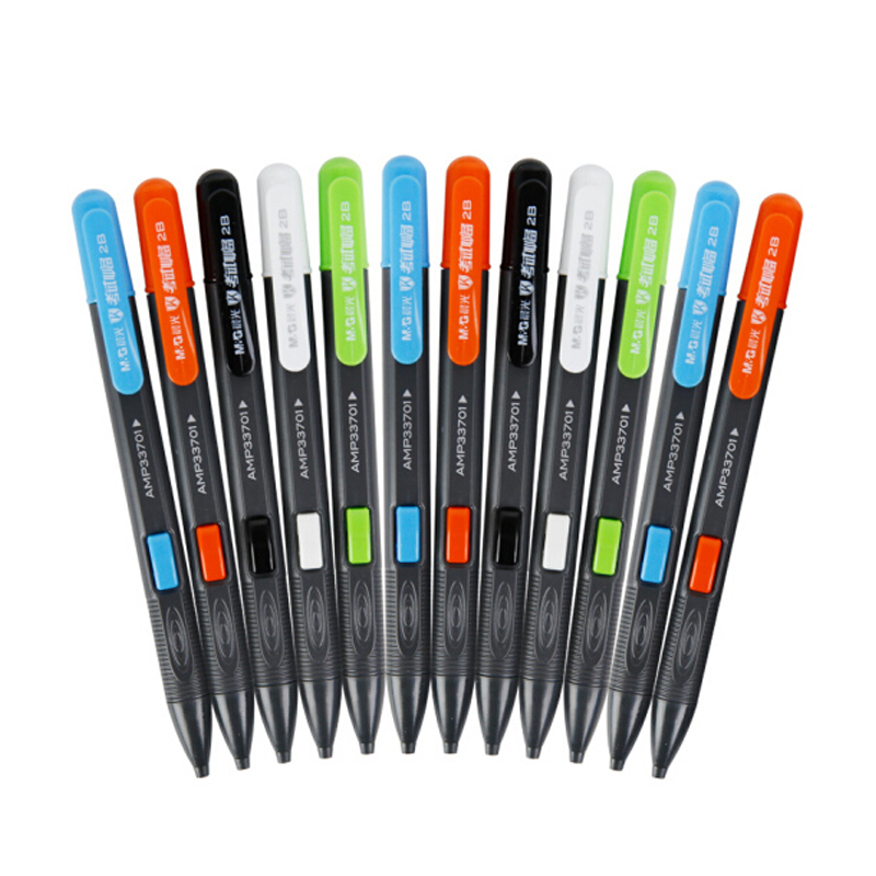 晨光(M&G)AMP33701 涂卡自动铅笔 黑2B (12支/件) 2件装高清大图