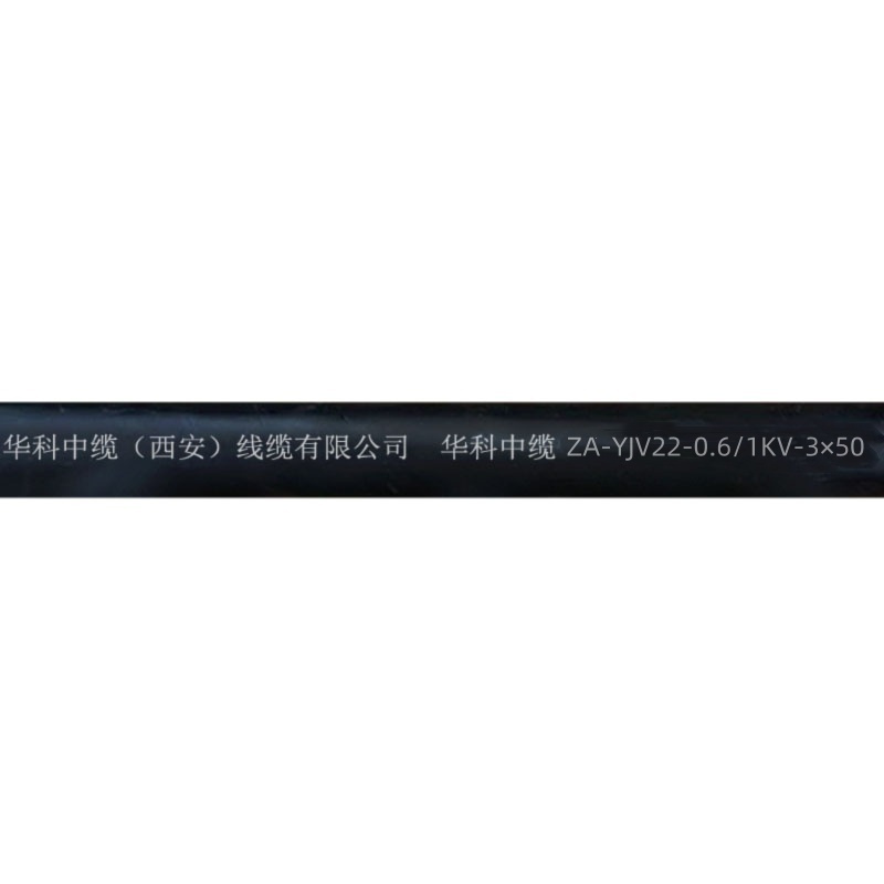 华科中缆铠装铜芯线ZA-YJV22-0.6/1KV-3×50 /米