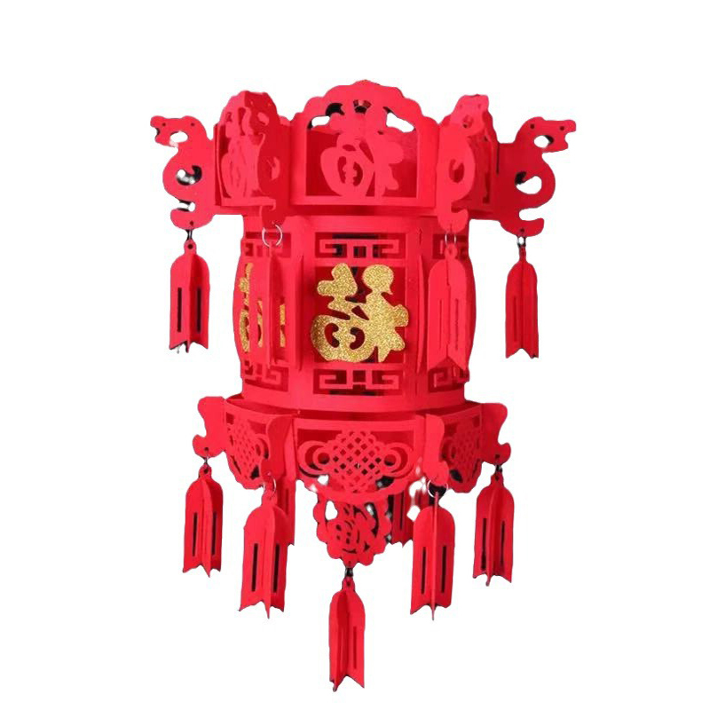 铁迅植绒布福字宫灯X34 个高清大图