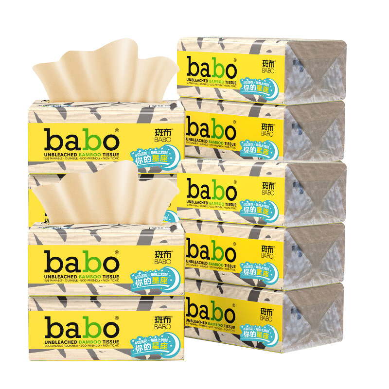 斑布生活用纸90抽*10包四层水复合压花系列BWR90F10-T