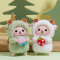 羊毛毡戳戳乐diy手工羊咩咩钥匙扣挂件材料包创意礼物送闺蜜情侣 [粉红羊咩咩]