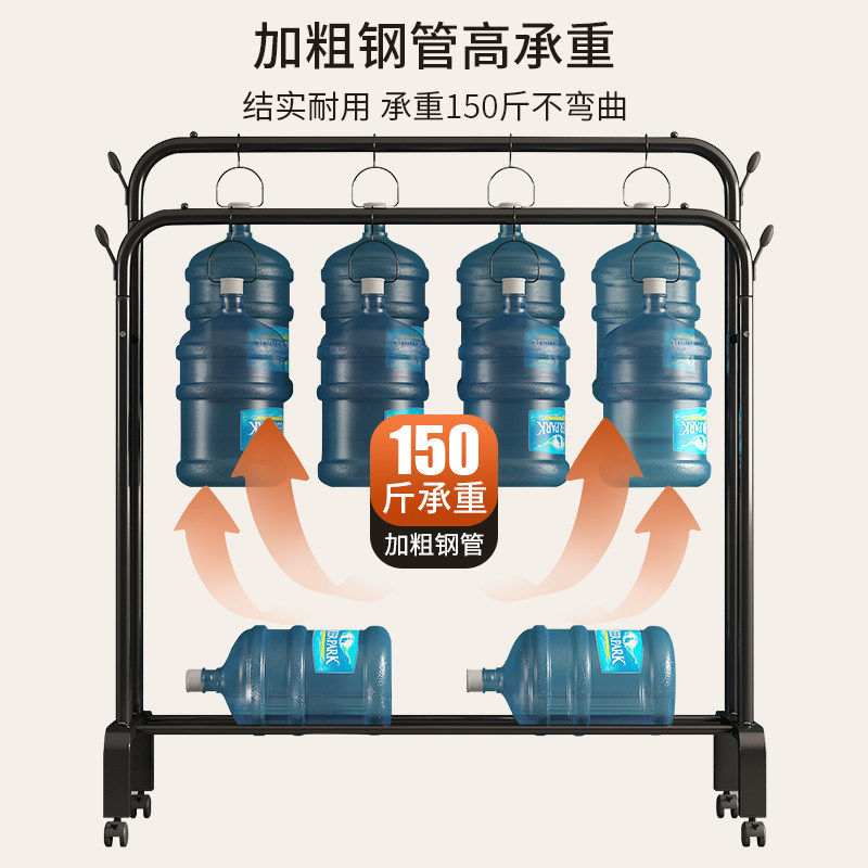 绵冠(MIANGUAN)挂衣架落地卧室简易置地晾衣架家用折叠衣帽架衣服收纳架子置物架高清大图