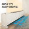 美的(Midea)踢脚线取暖器家用电暖风电暖气片暖风机加湿型移动地暖器制热炉大面积家电21-25㎡ HDX22K(防水款
