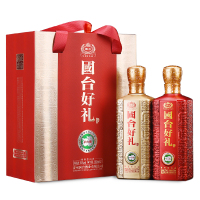 国台 好 礼酒 53度 500ml*2礼盒装 酱香型白酒