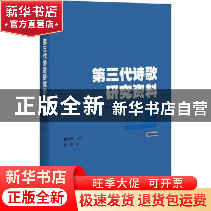 正版 第三代诗歌研究资料 张涛编 百花洲文艺出版社 978755002183图片