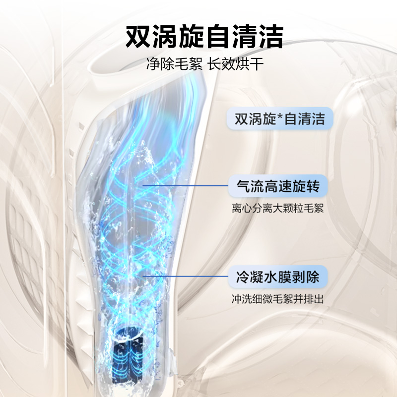 海尔(Haier)小红花系列 12.5KG 滚筒洗衣机 洗干一体机 蓝盾除菌 1.21洗净比 XQG125-HL57H高清大图