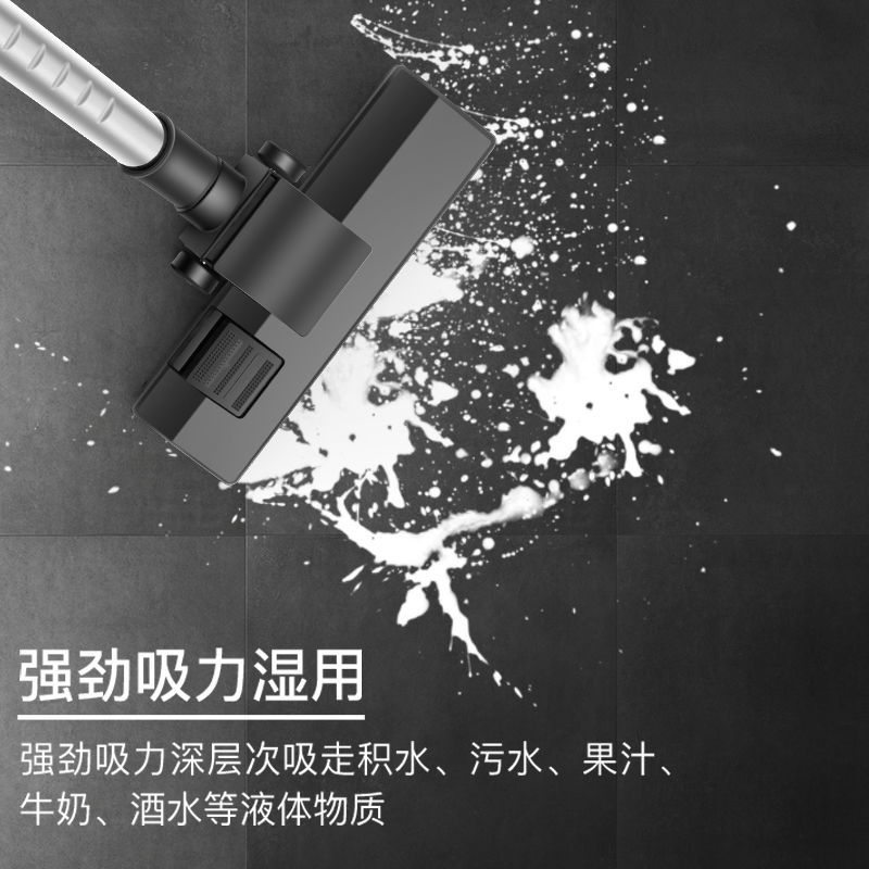 吸尘器家用小型除螨大吸力力大功率静音车用干湿两用工业|15L普通款 清洁九件套+宠物刷