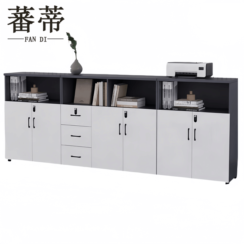 蕃蒂资料柜六门三抽台图片