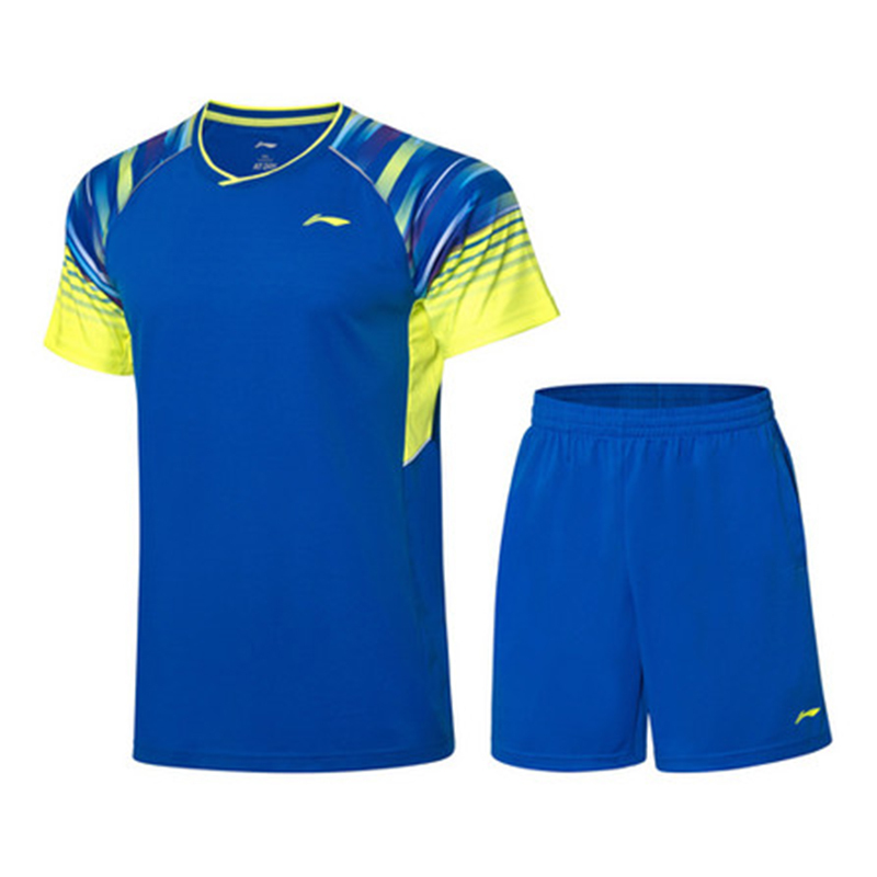 HORSENEW LI-NING 羽毛球乒乓球系列男子速干凉爽比赛套装