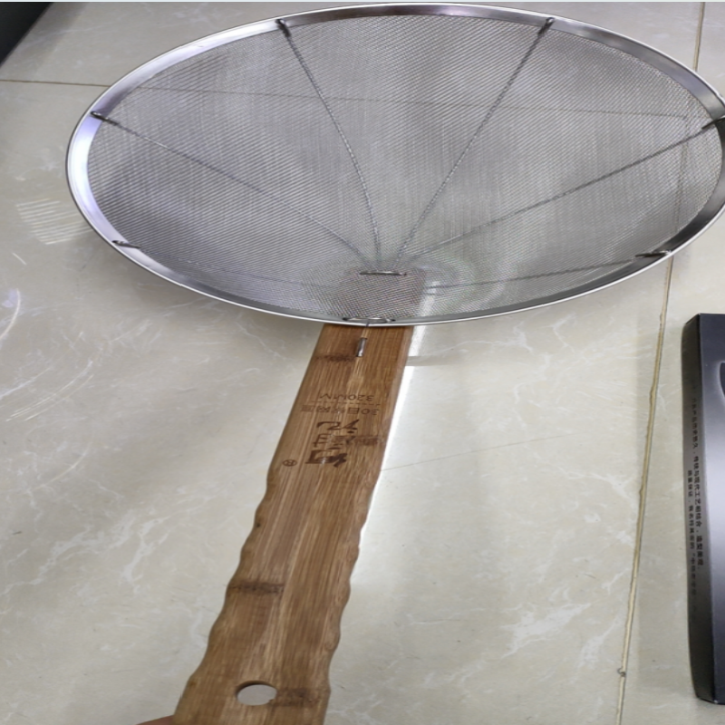 刚博士 /32CM 304不锈钢大密漏勺商用笊篱超细密漏网筛家用捞面捞勺