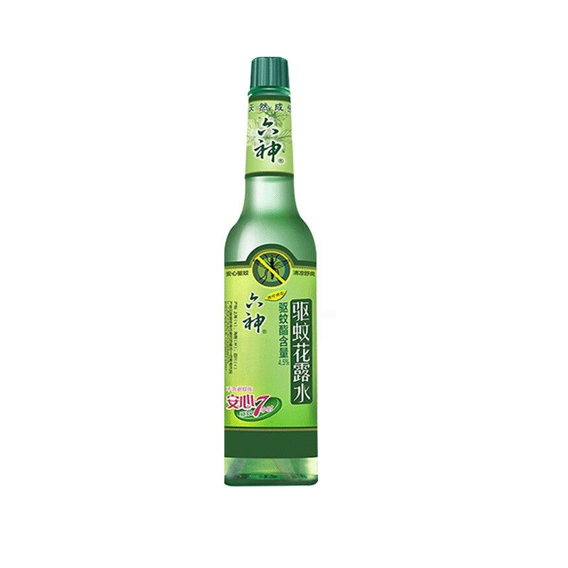 [工厂直供]六神驱蚊-1支无 驱蚊花露水195ml驱蚊大瓶装玻璃瓶老式家用实惠装