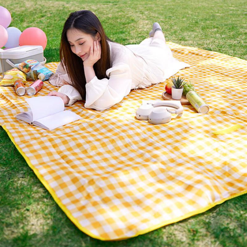 尚烤佳牛津布黄格野餐垫SKJ-233高清大图