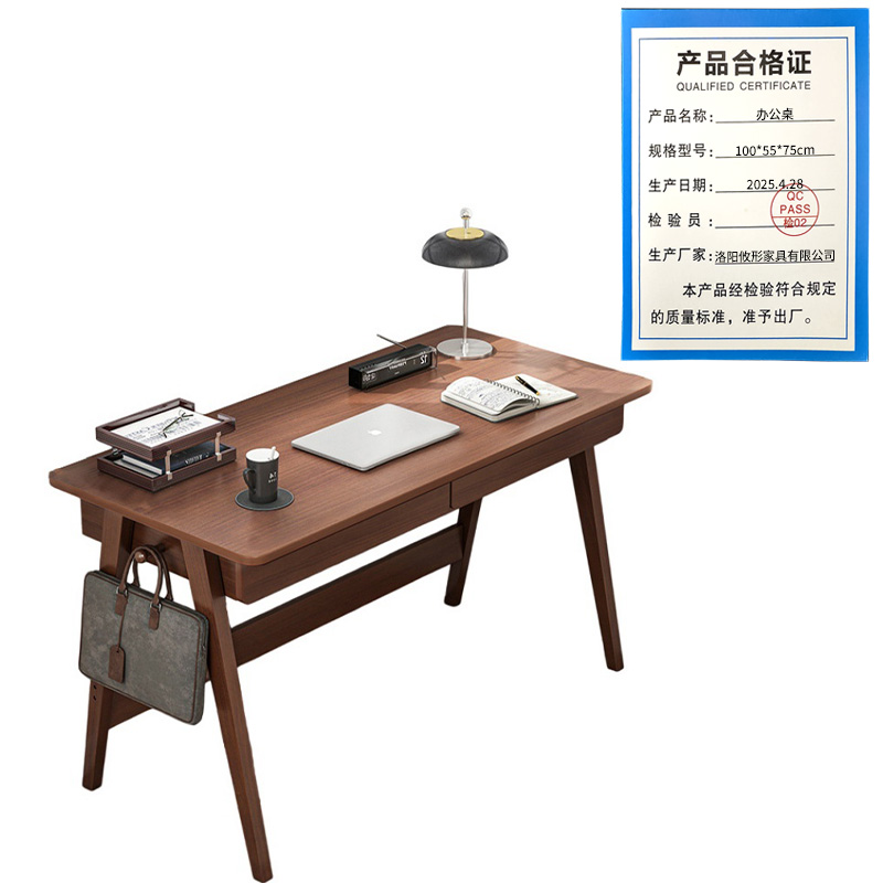 攸形办公桌100*55*75cm张高清大图