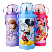 迪士尼(DISNEY)儿童保温杯带吸管杯两用小学生水壶幼儿园小孩宝宝水杯
