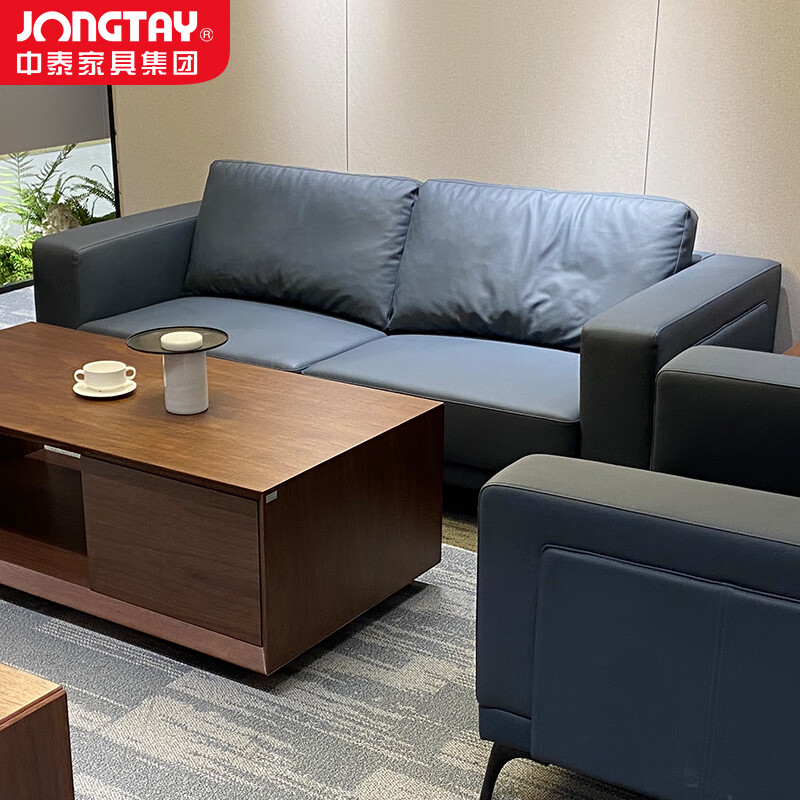 中泰(jongtay)办公沙发简约三人位办公室接待会客区商务沙发 J-WJSE496B3-2