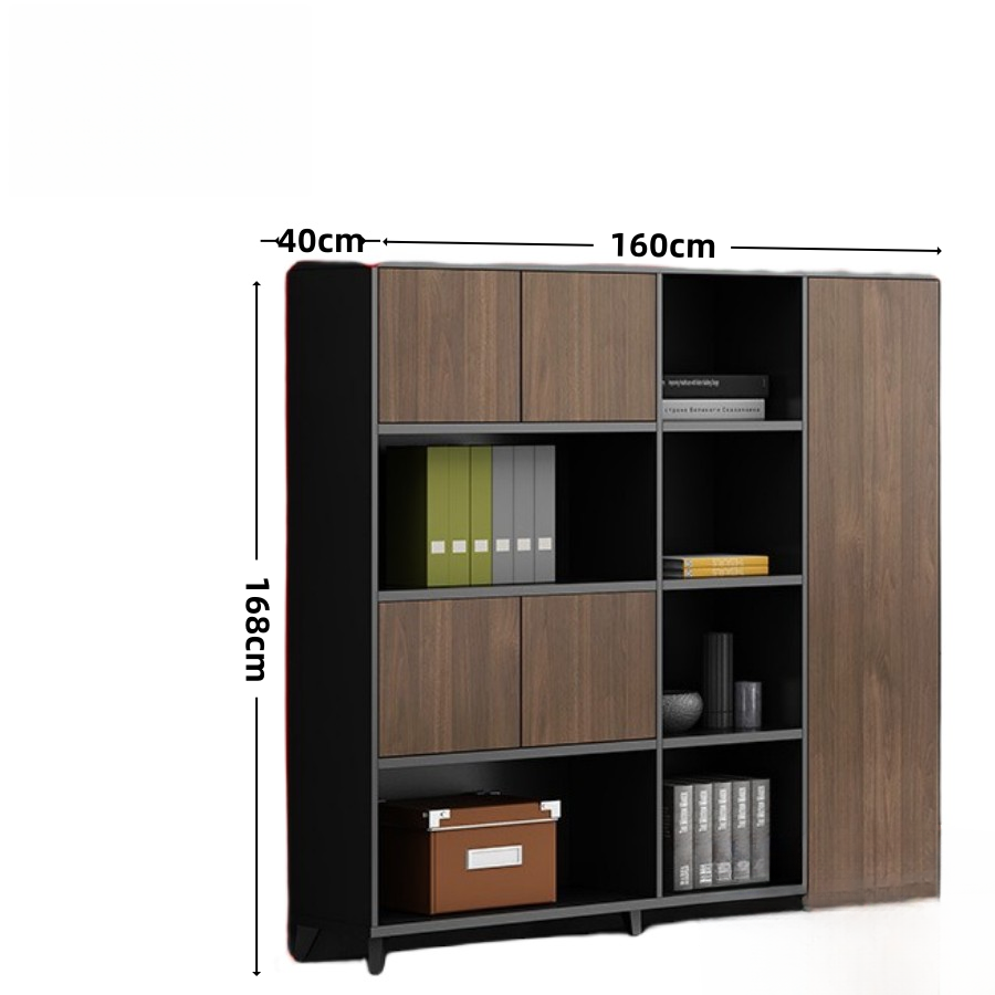 荺炬办公柜160*40*168cm台高清大图
